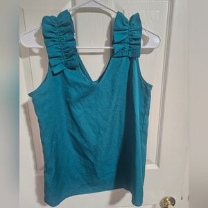 Green sleeveless top